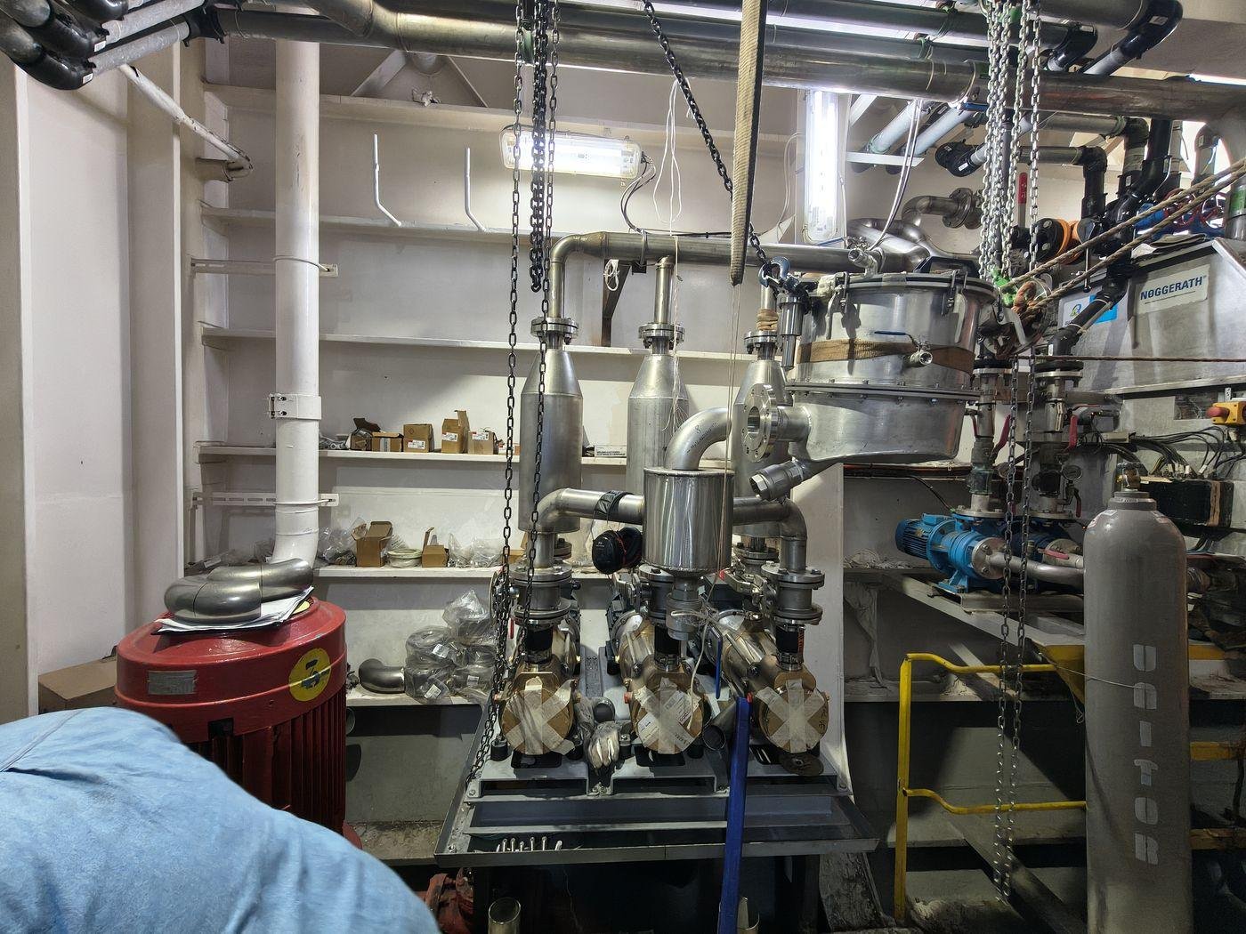 Treatment system skid — Stainless assembly, pumps and filter vessels